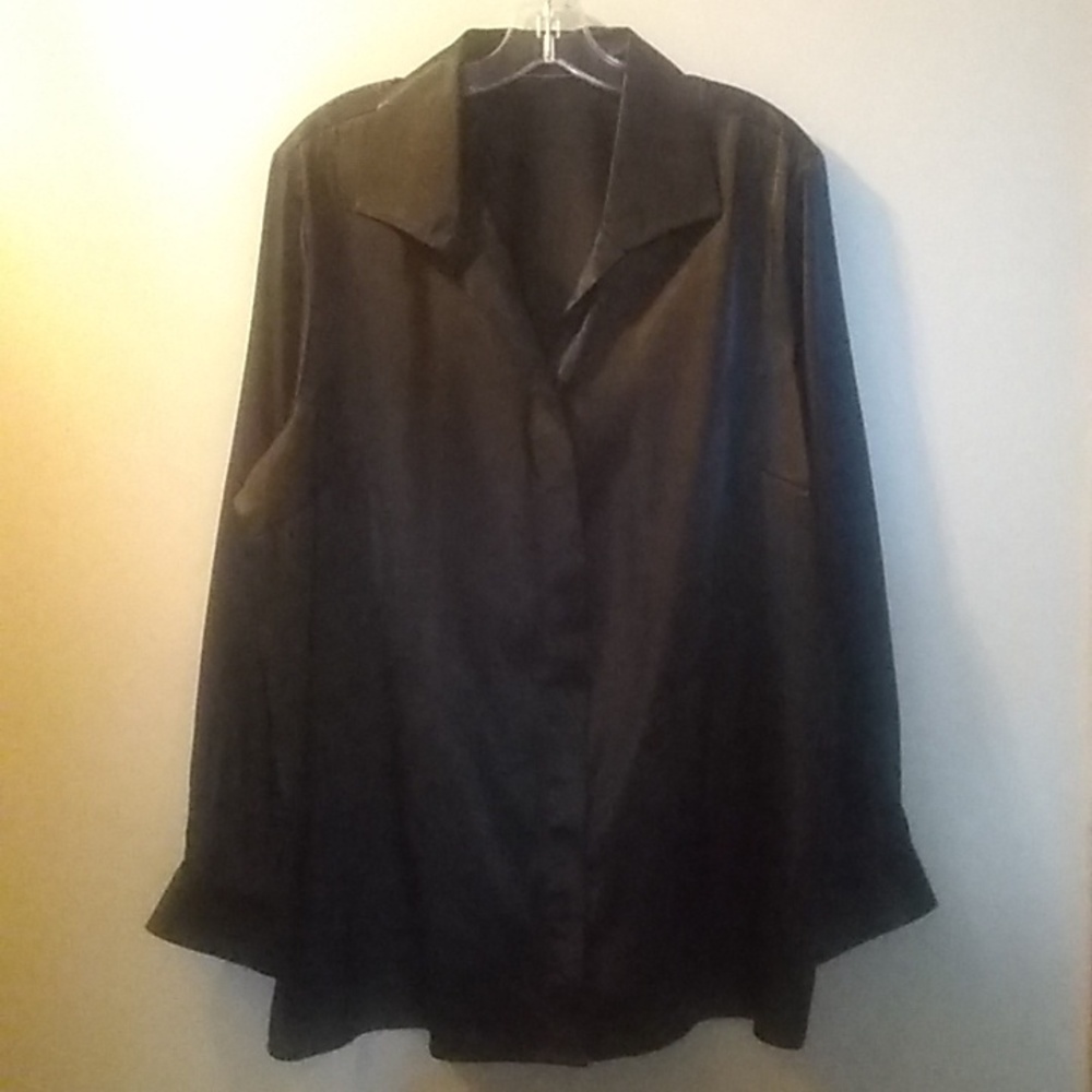 black satin tunic